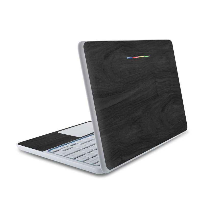 HP Chromebook 11 Skin - Black Woodgrain (Image 1)