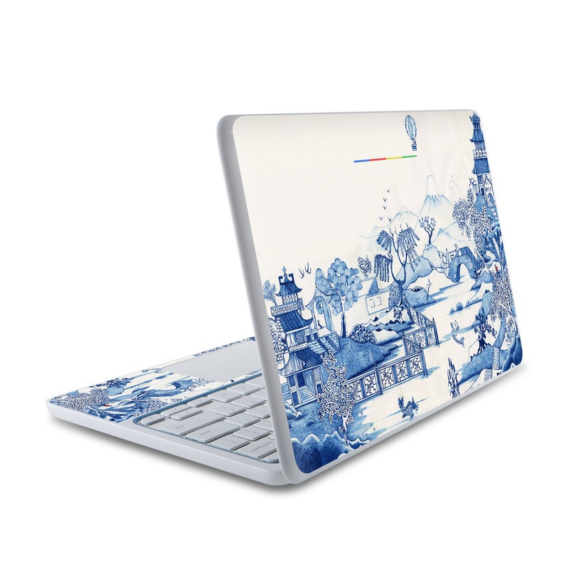 HP Chromebook 11 Skin - Blue Willow (Image 1)
