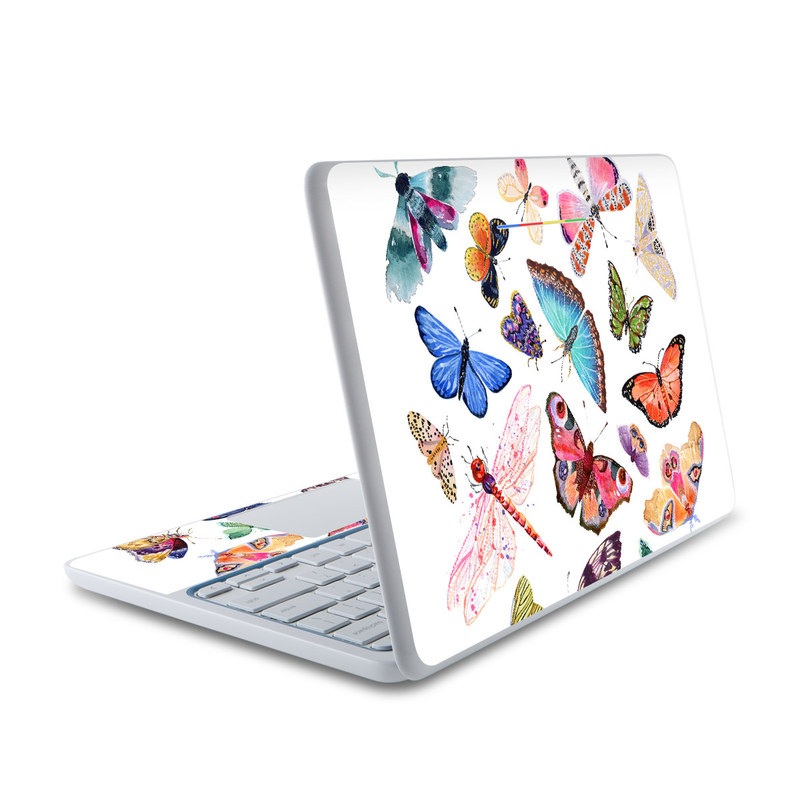 HP Chromebook 11 Skin - Butterfly Scatter (Image 1)