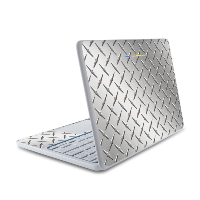 HP Chromebook 11 Skin - Diamond Plate (Image 1)