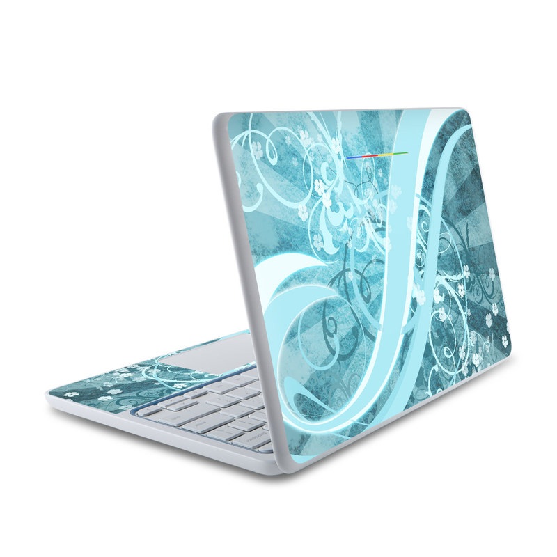 HP Chromebook 11 Skin - Flores Agua (Image 1)