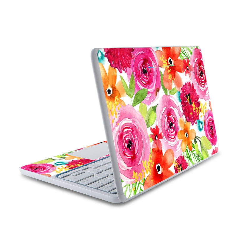 HP Chromebook 11 Skin - Floral Pop (Image 1)