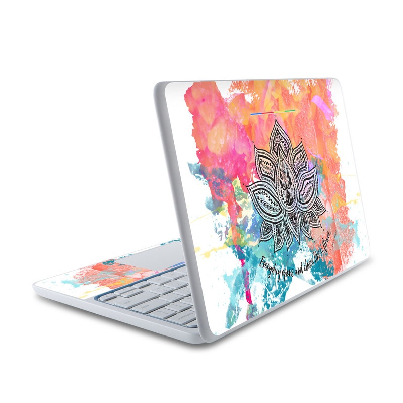 HP Chromebook 11 Skin - Happy Lotus (Image 1)