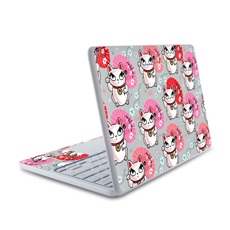 HP Chromebook 11 Skin - Kyoto Kitty (Image 1)