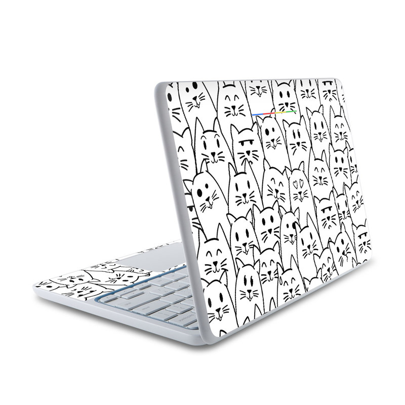 HP Chromebook 11 Skin - Moody Cats (Image 1)