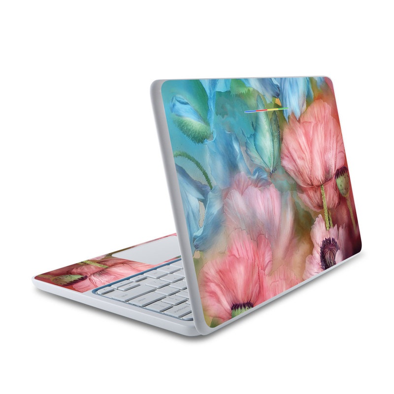 HP Chromebook 11 Skin - Poppy Garden (Image 1)