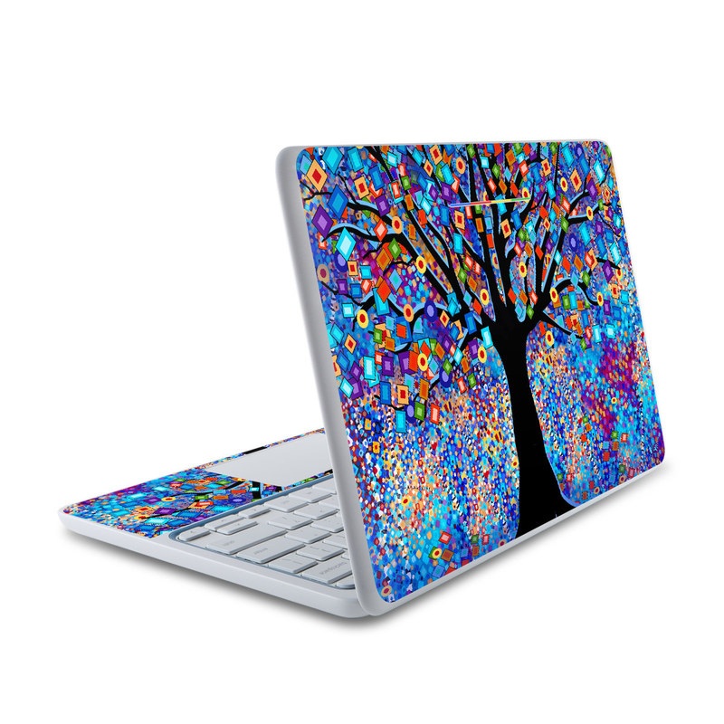 HP Chromebook 11 Skin - Tree Carnival (Image 1)