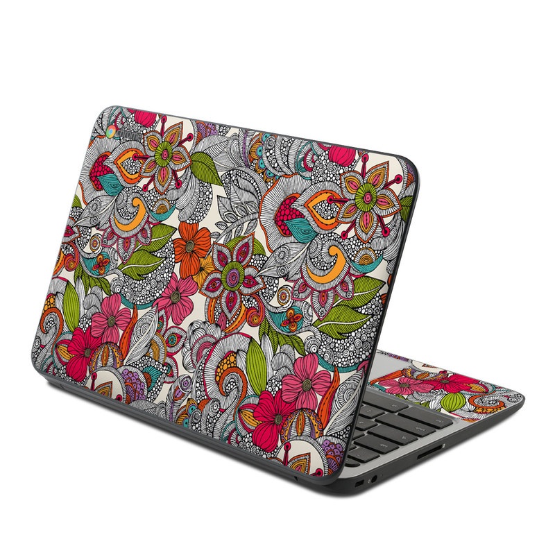 HP Chromebook 11 G4 Skin - Doodles Color (Image 1)