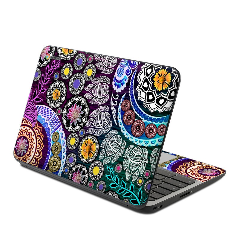 HP Chromebook 11 G4 Skin - Mehndi Garden (Image 1)