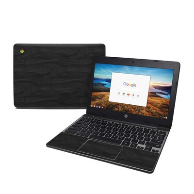 HP Chromebook 11 G5 Skin - Black Woodgrain