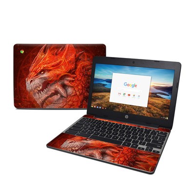 HP Chromebook 11 G5 Skin - Flame Dragon