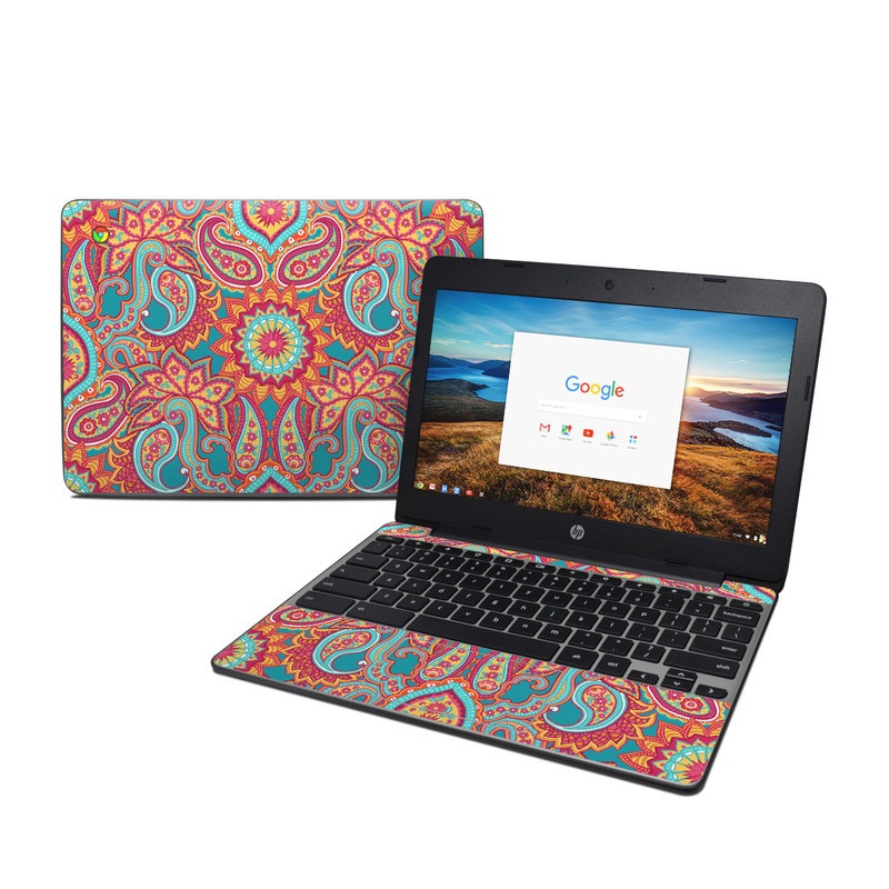 HP Chromebook 11 G5 Skin - Carnival Paisley (Image 1)
