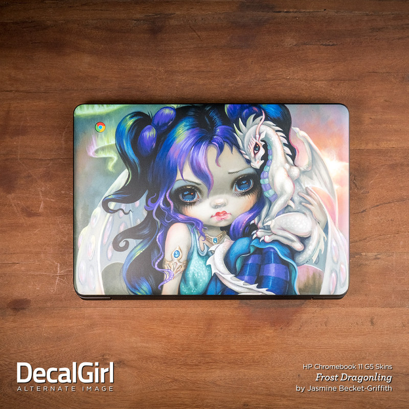 HP Chromebook 11 G5 Skin - Butterfly Glass (Image 3)