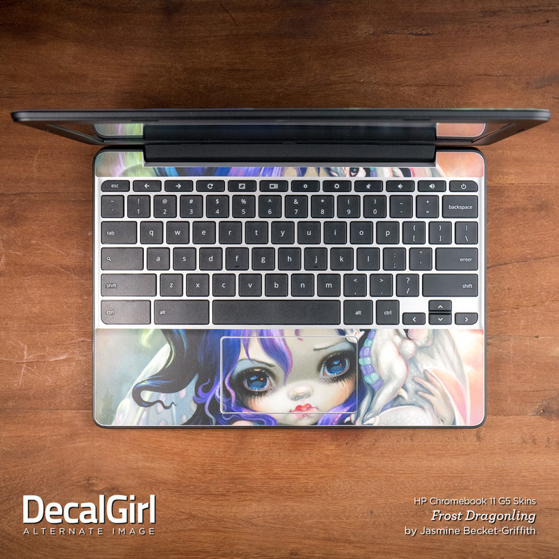 HP Chromebook 11 G5 Skin - Floral Vortex (Image 4)