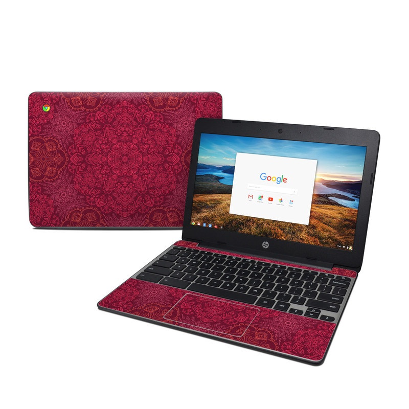 HP Chromebook 11 G5 Skin - Floral Vortex (Image 1)