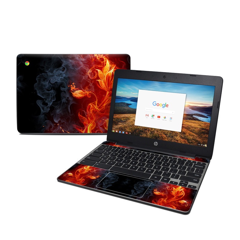HP Chromebook 11 G5 Skin - Flower Of Fire (Image 1)