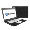 HP Chromebook 14 G4 Skin - Black Woodgrain (Image 1)