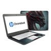 HP Chromebook 14 G4 Skin - Black Dragon (Image 1)