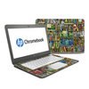 HP Chromebook 14 G4 Skin - Bookshelf