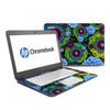 HP Chromebook 14 G4 Skin - Funky Floratopia