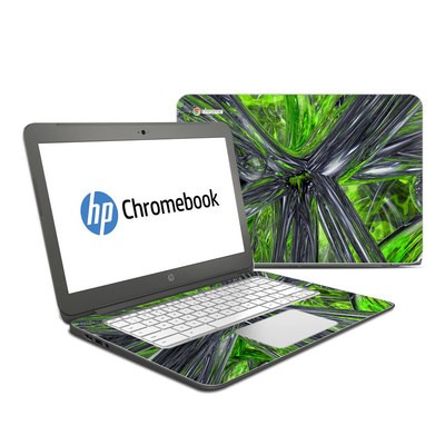 HP Chromebook 14 G4 Skin - Emerald Abstract