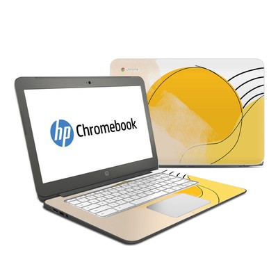 HP Chromebook 14 G4 Skin - Abstract Yellow
