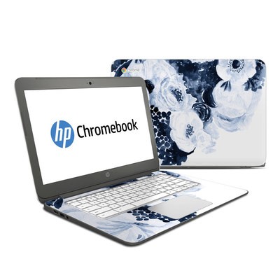 HP Chromebook 14 G4 Skin - Blue Blooms