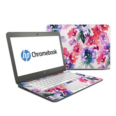 HP Chromebook 14 G4 Skin - Blurred Flowers