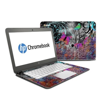HP Chromebook 14 G4 Skin - Butterfly Wall