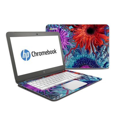 HP Chromebook 14 G4 Skin - Deep Water Daisy Dance