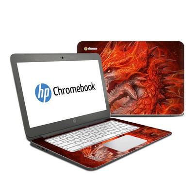 HP Chromebook 14 G4 Skin - Flame Dragon