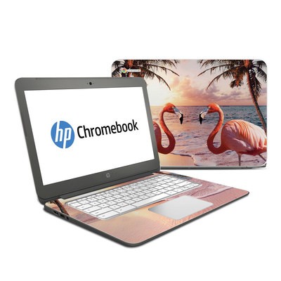 HP Chromebook 14 G4 Skin - Flamingo Palm
