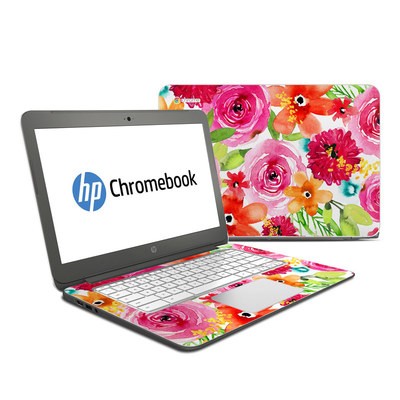HP Chromebook 14 G4 Skin - Floral Pop