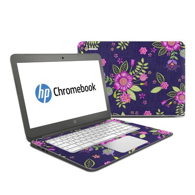 HP Chromebook 14 G4 Skin - Folk Floral