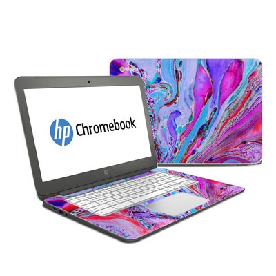 HP Chromebook 14 G4 Skin - Marbled Lustre