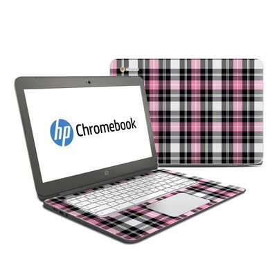 HP Chromebook 14 G4 Skin - Pink Plaid
