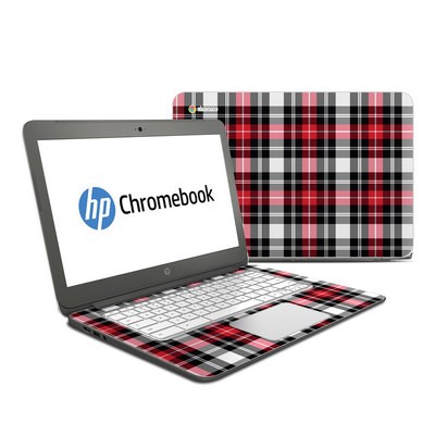 HP Chromebook 14 G4 Skin - Red Plaid