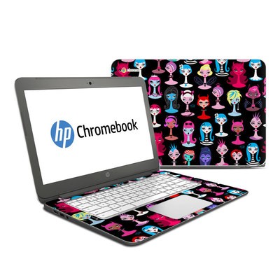 HP Chromebook 14 G4 Skin - Punky Goth Dollies