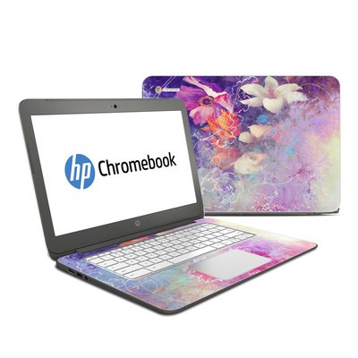 HP Chromebook 14 G4 Skin - Sketch Flowers Lily