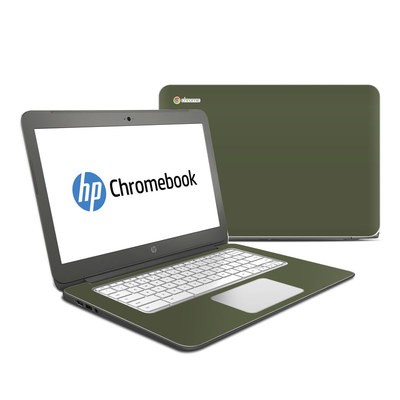 HP Chromebook 14 G4 Skin - Solid State Olive Drab