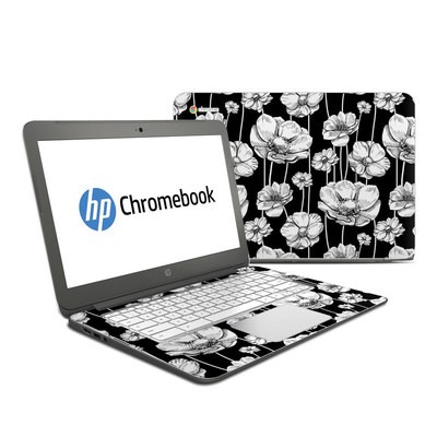 HP Chromebook 14 G4 Skin - Striped Blooms