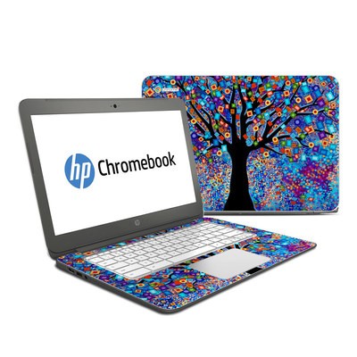 HP Chromebook 14 G4 Skin - Tree Carnival