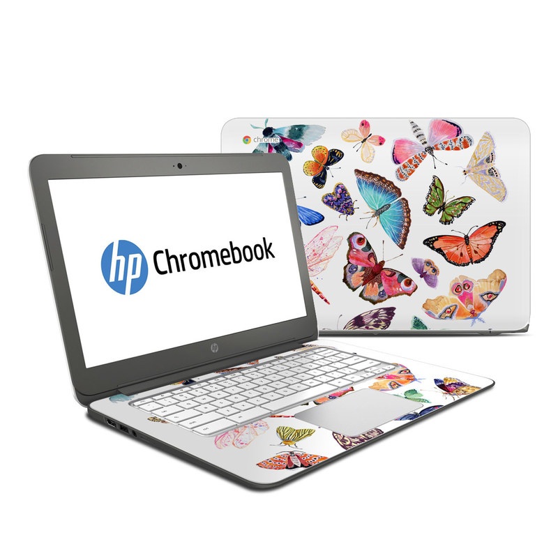 HP Chromebook 14 G4 Skin - Butterfly Scatter (Image 1)