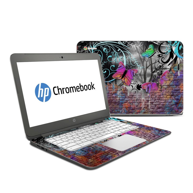 HP Chromebook 14 G4 Skin - Butterfly Wall (Image 1)