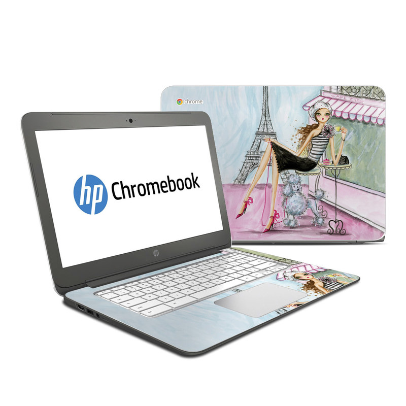 HP Chromebook 14 G4 Skin - Cafe Paris (Image 1)