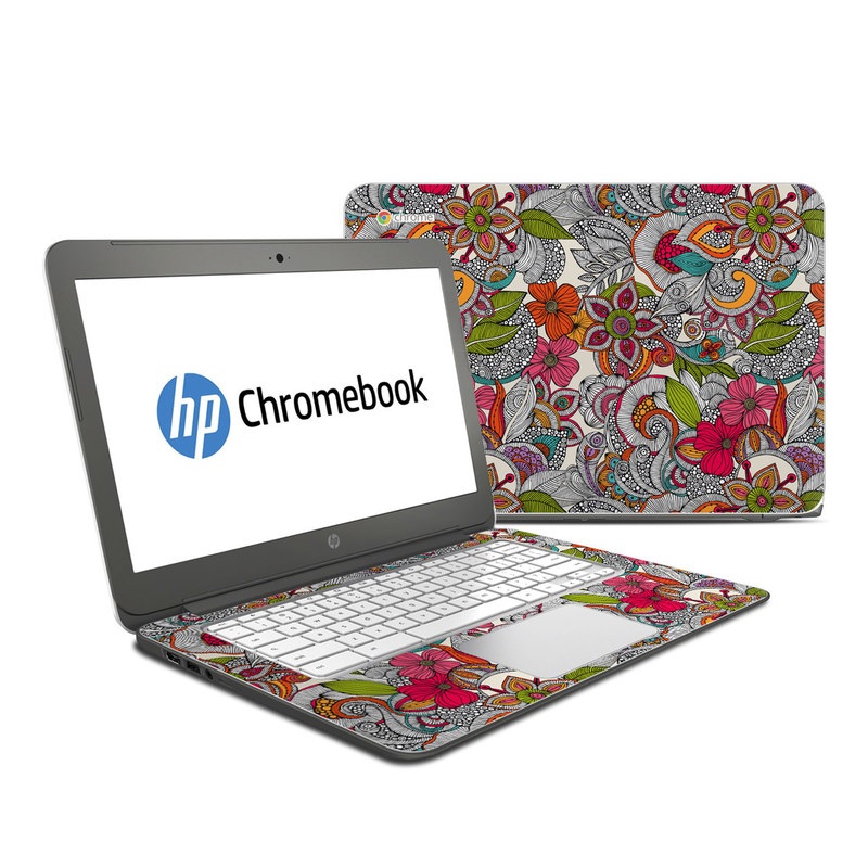 HP Chromebook 14 G4 Skin - Doodles Color (Image 1)