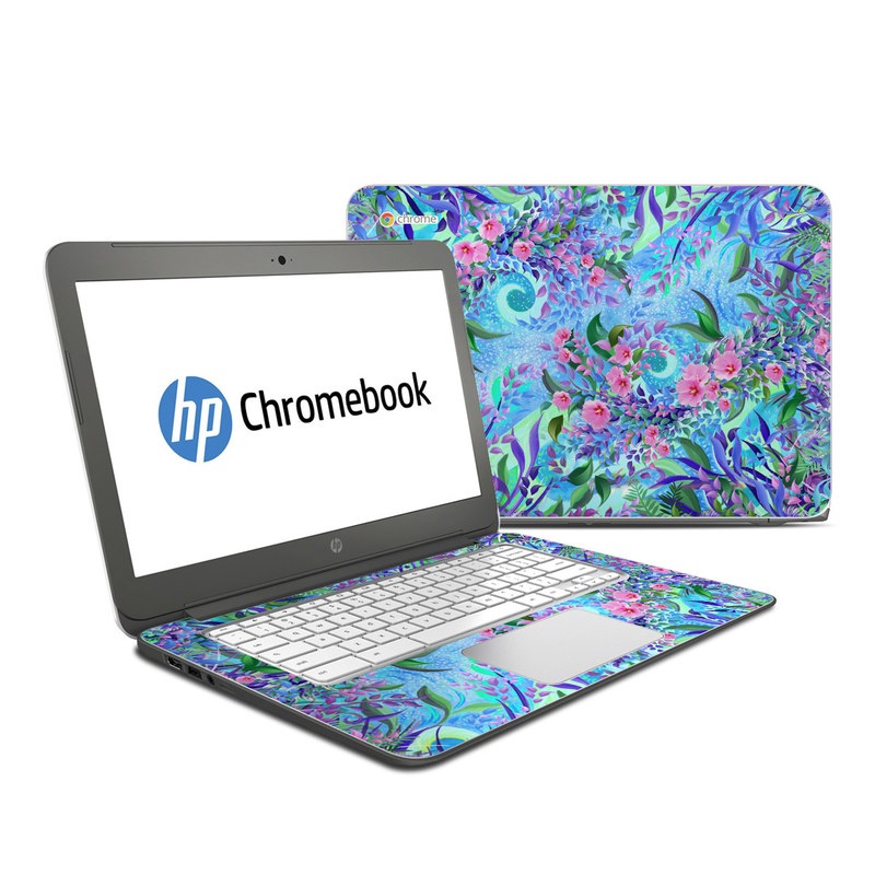 HP Chromebook 14 G4 Skin - Lavender Flowers (Image 1)