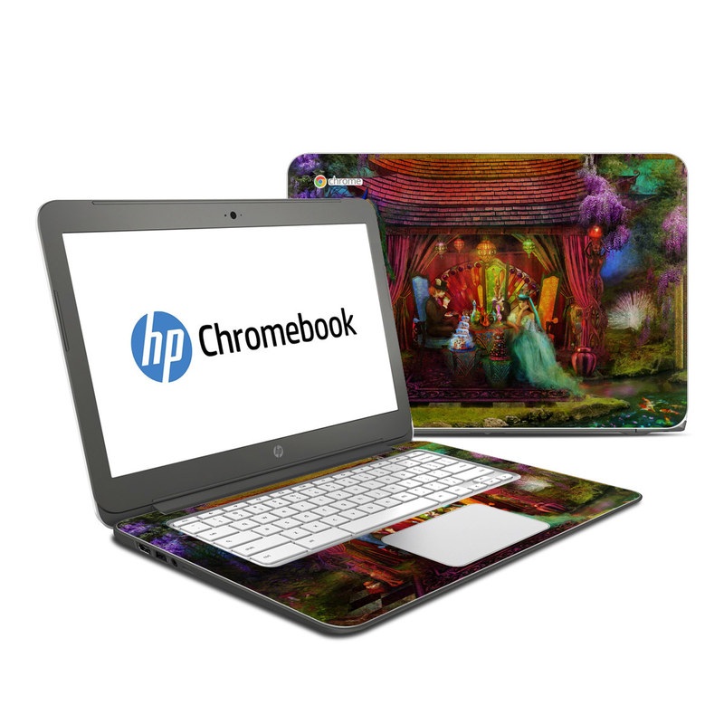HP Chromebook 14 G4 Skin - A Mad Tea Party (Image 1)