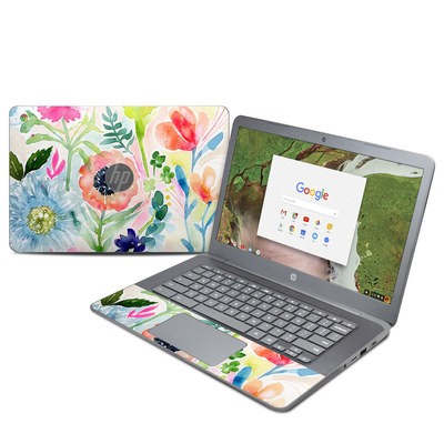 HP Chromebook 14 G5 Skin - Loose Flowers