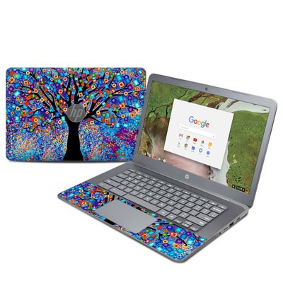 HP Chromebook 14 G5 Skin - Tree Carnival